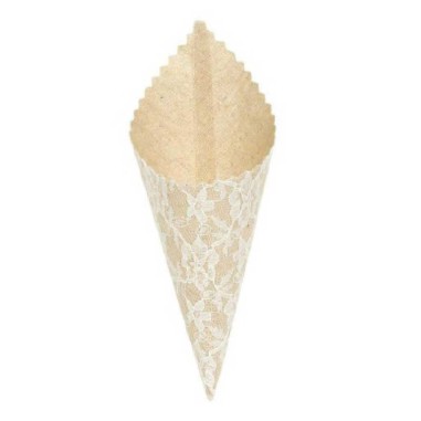 CONO PIZZO DIAM. CM 7x19 mt BEIGE