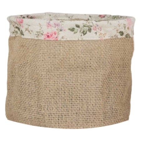 CESTINO JUTA DECORATO H 13-DM 16 CM