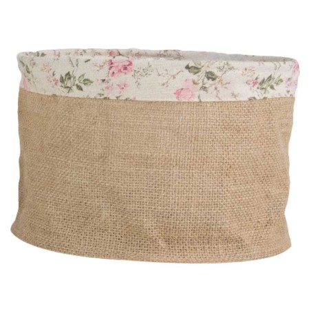 CESTINO JUTA DECORATO H 15-DM 22 CM