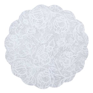 SOTTOPIATTI TNT 35 CM PIZZO B. 12PZ