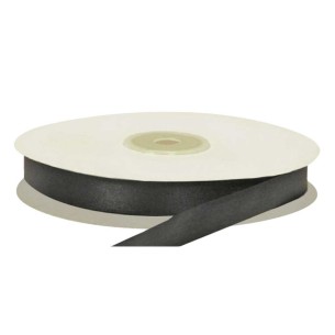 NASTRO DOPPIO RASO NERO MM 25x50MT