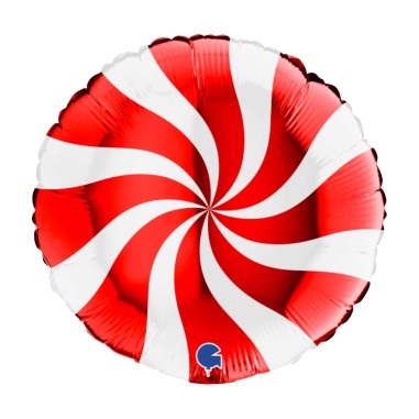 GIRANDOLA SWIRLY BIAN-ROSSO MET.45CM