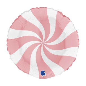 GIRANDOLA SWIRLY BIANCO- ROSA 45CM 2