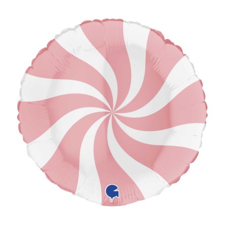 GIRANDOLA SWIRLY BIA-MATTE ROSA 45CM