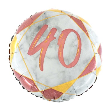 Marble Mate 40 pink 45 cm - 18" glitterato