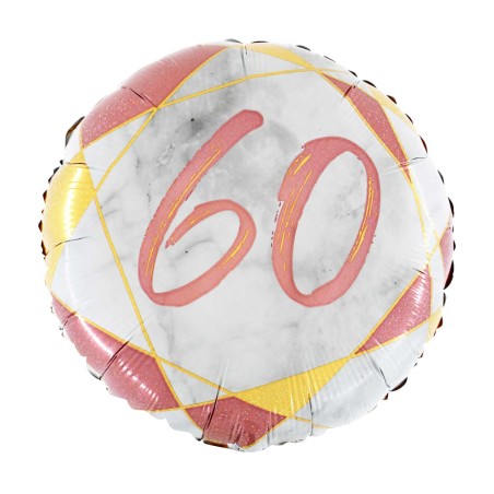 Mylar 60 Rose Gold 18 -45 cm glitter