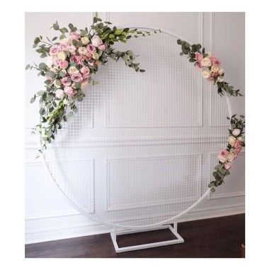 CERCHIO WEDDING FERRO D.80 CM H.160 CM INDUSTRIAL - PuntoUno