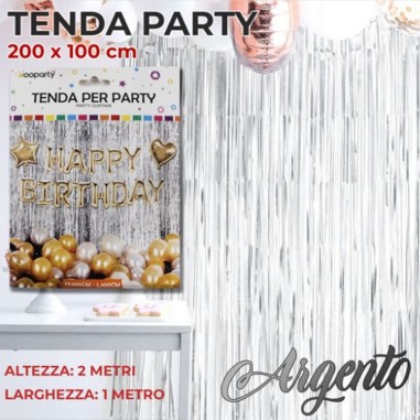 TENDA PARTY ARG.H200 L100 CM GLITTER