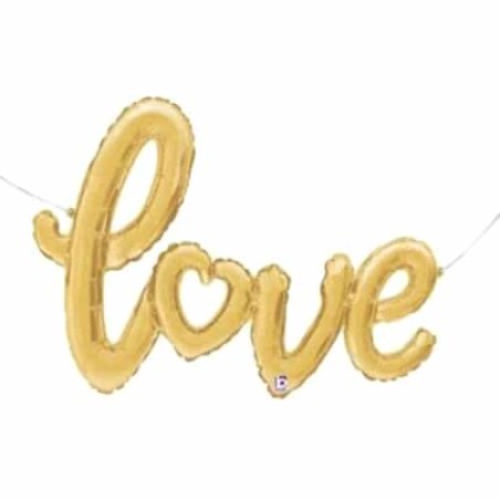 SCRITTA LOVE ORO 47' - 120 CM