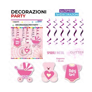FESTONE A SPIRALE BABY GIRL 6 PZ. ASS.