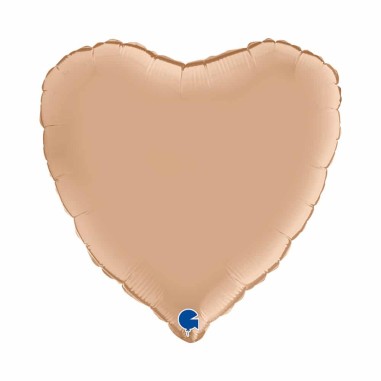 Heart 18 inch Satin Nude