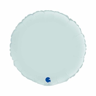 Round 18 inch Satin Pastel Blue