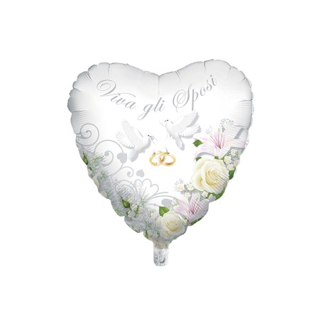 MYLAR BIG CM.80 CUORE SPOSI