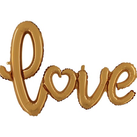 SCRITTA LOVE ORO 47' - 120 CM