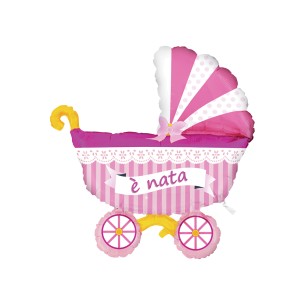 MINI SHAPE CARROZZINA ROSA CM 33X38
