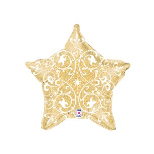 FILIFGREE GOLD STAR 21"- 53 CM