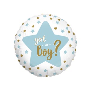 Gender Reveal BOY OR GIRL? 45 cm - 18" 1 lato rosa/1 lato... 2
