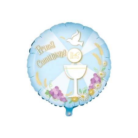 MYLAR BIG CM 80 PRIMA COMUNIONE CELESTE