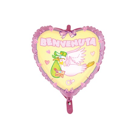 MYLAR BIG CM 80 CUORE BENVENUTA