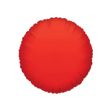 MYLAR TONDO/ROUND ROSSO 9" - 22 CM