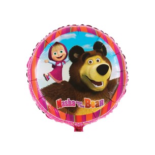 MYLAR MASHA & L'ORSO DIAMETRO 45 cm - 18" 2