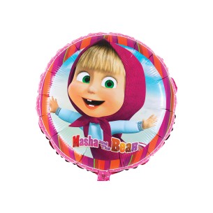 MYLAR MASHA & L'ORSO DIAMETRO 45 cm - 18"