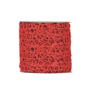 NASTRO IN RETE MM 95x10 MT ROSSO