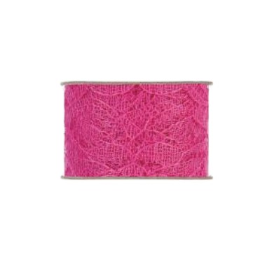 NASTRO PIZZO MM 40x20 MT FUCSIA