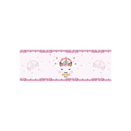 Etichette adesive Unicorno cm 21x5 pz. 20