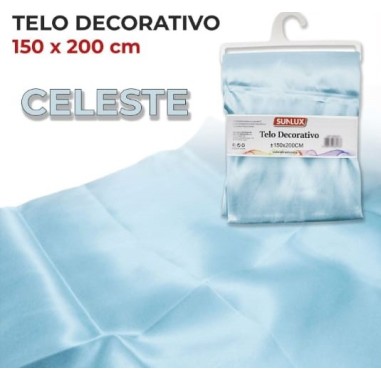 Telo raso celeste 150x200 cm