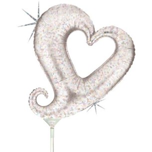 CHAIN OF HEART ARGENTO H. 14"- 35 CM