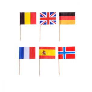 BAND. NAZIONI C/ASTA 20X30  CM