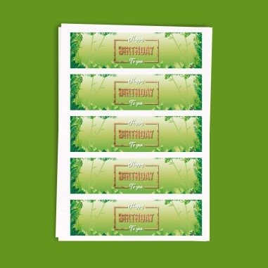 Etichette adesive Giungla cm 21x5 pz. 20