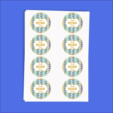 Adesivo tondo Sirenetta diametro 6 cm...