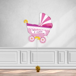 MINI SHAPE CARROZZINA ROSA CM 33X38 2