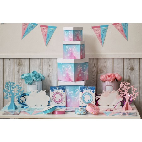 SET 4 SCATOLE BOY OR GIRL misure cm 23x23, 19x19,15x15, 12x12