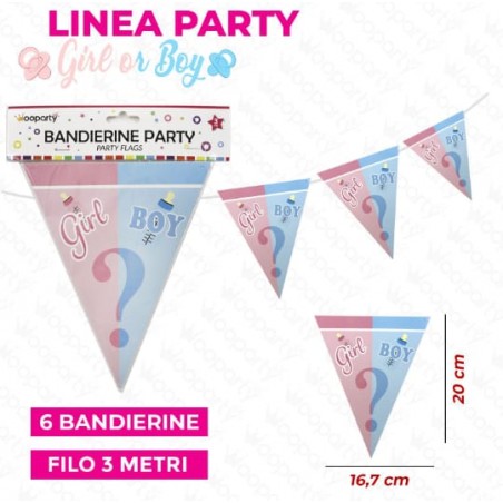 BANDIERINE BOY OR GIRL CM 20x3 MT