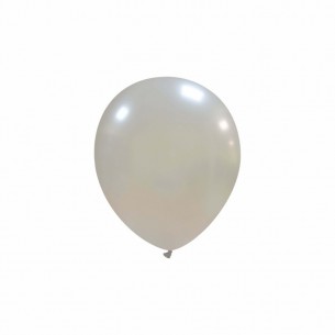Palloncini 5" Metal busta 100 pz. Argento