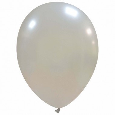 Palloncini 12" Metal busta 100 pz. Argento