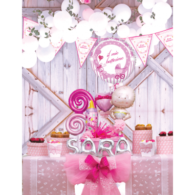 SET 3 SCATOLE TONDE A CILINDRO ROSA