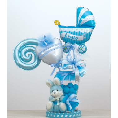 MYLAR SPIRALINA CELESTE CM26X36 PZ.6