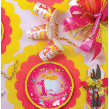 MARGHERITE  TNT ROSA DIAM.25CM PZ25