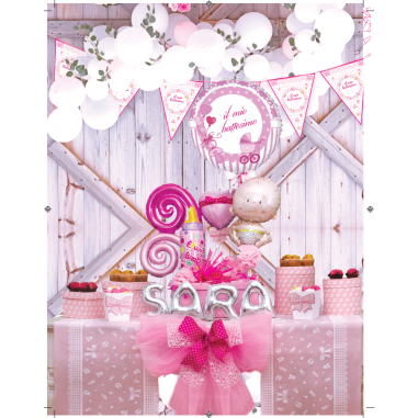 MYLAR SPIRAL.ROSE GOLD CM26X36