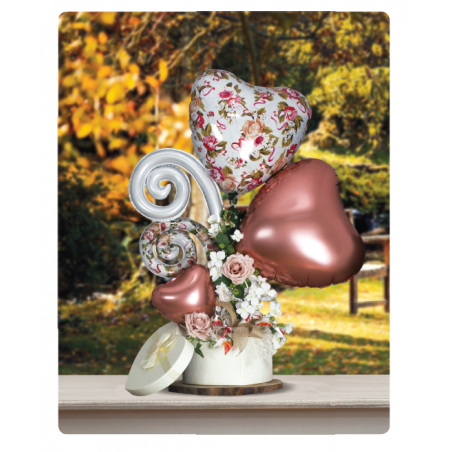 MINI SHAPE CUORE 9INCH ROSE GOLD