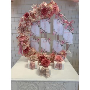 Box 12 pz. Rose rosa antico cm 15 2