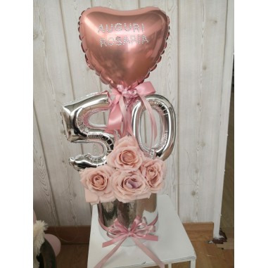 BOX 12 PICS ROSA GOLD CM 15