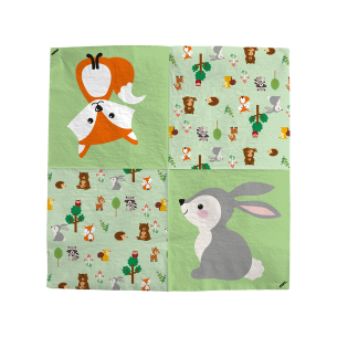 Tovaglioli 33 cm Happy Birthday WOODLAND - 20 pz. 2