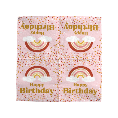 Tovaglioli 33 cm BOHO BIRTHDAY - 20 pz.