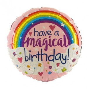 MYLAR RAINBOW MAG.BIRTHDAY 45 CM