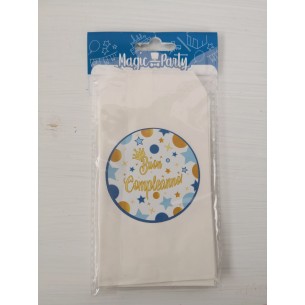 Bustine personalizzate "Buon Compleanno celeste"...